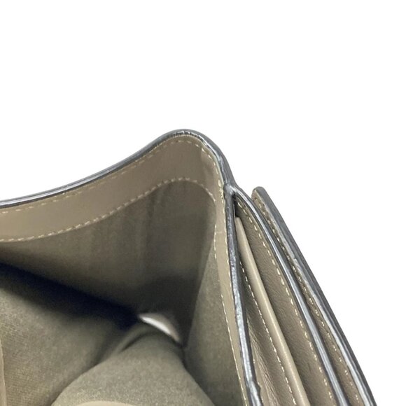 FENDI Peekaboo Gray Beige Leather - Bifold Wallet 387-042725 - Picture 7 of 9